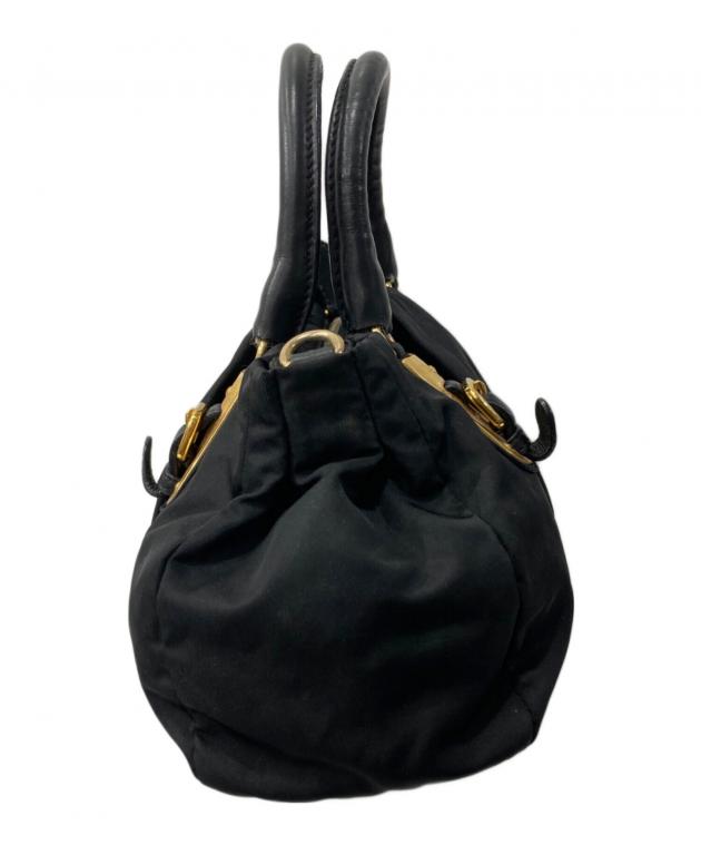 中古・古着通販】PRADA (プラダ) ナイロンハンドバッグ ブラック