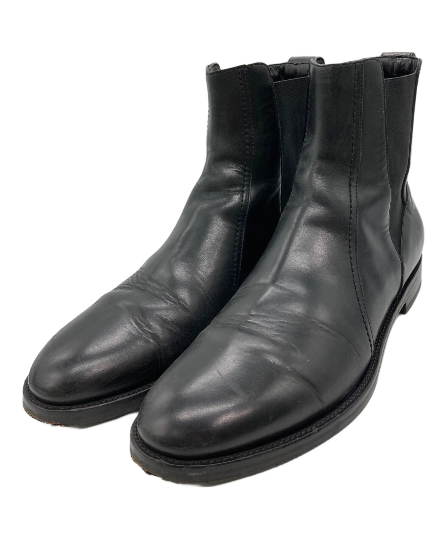 中古・古着通販】Z Zegna (ジー・ゼニア) サイドゴアブーツ ブラック
