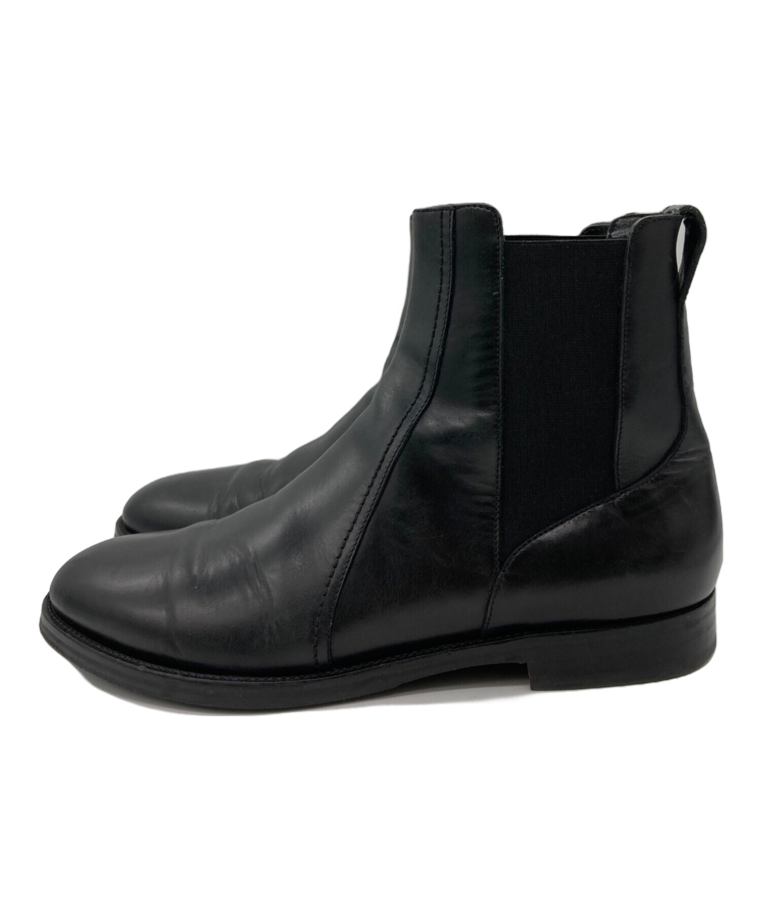 中古・古着通販】Z Zegna (ジー・ゼニア) サイドゴアブーツ ブラック