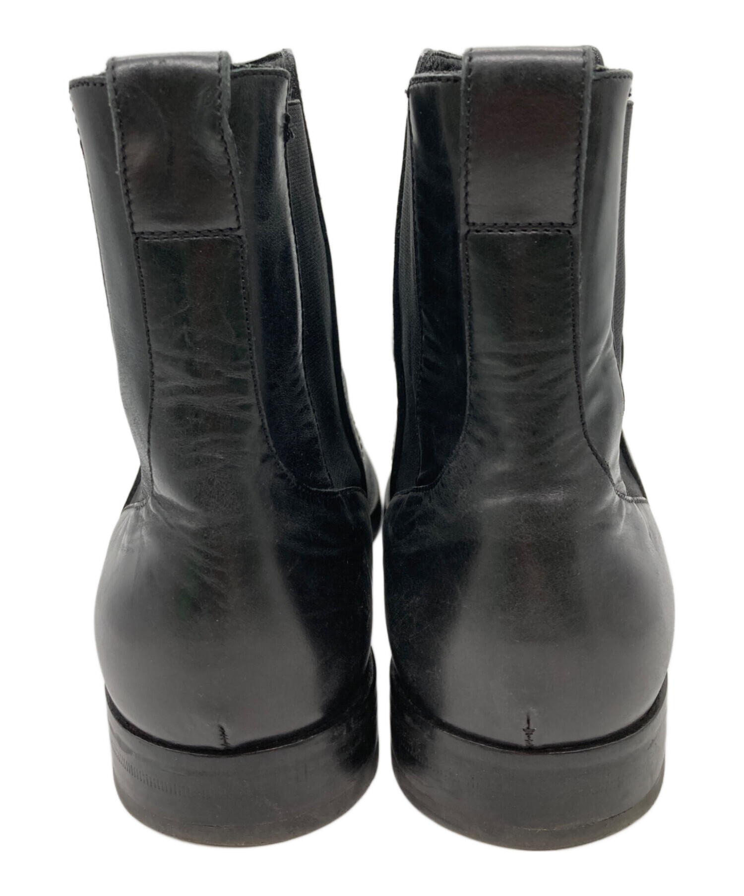 Ermenegildo Zegna ゼニア ブーツ UK7(25.5cm位) 黒 【古着】【中古】 中古・古着通販】Z Zegna (ジー・ゼニア) サイドゴアブーツ ブラック