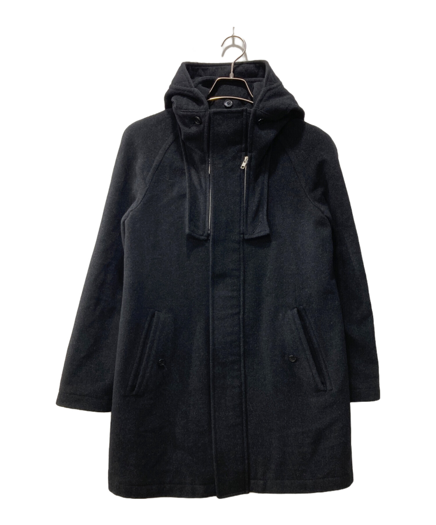 Live from the Streetz(中古品) 中古・古着通販】ZUCCA (ズッカ) フーデッドハーフコート ブラック