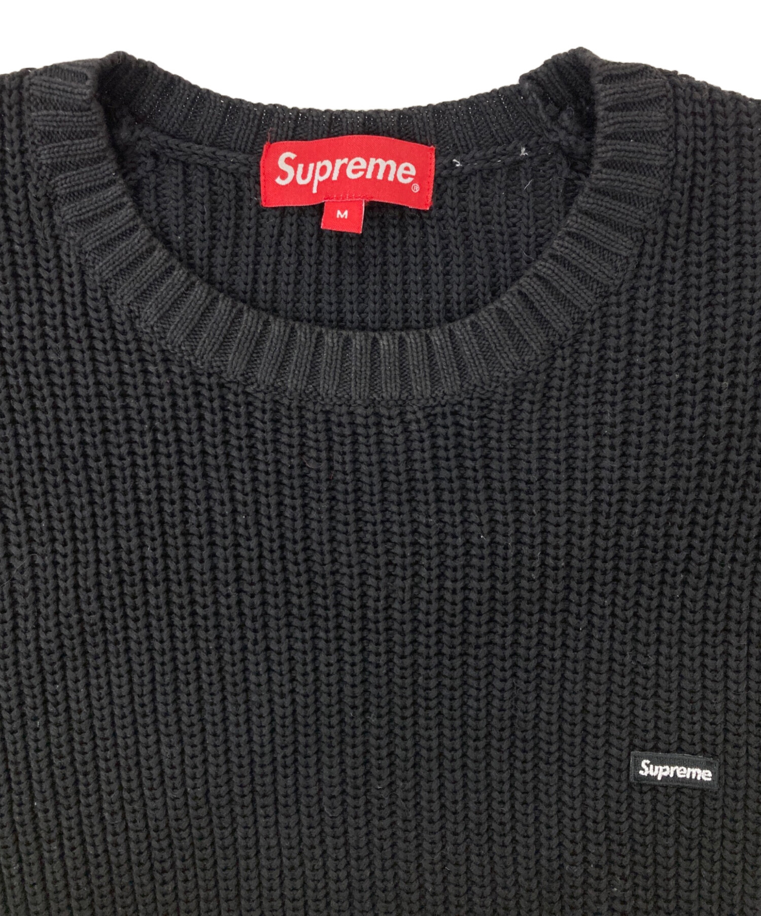 P*T様 Supreme クルーネック ニット セーター 希少 中古・古着通販】SUPREME (シュプリーム) ワンポイントロゴクルー