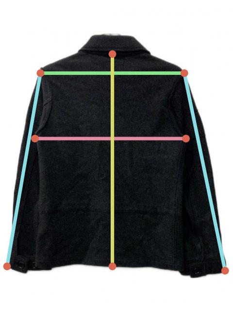 CABANE de ZUCCA 斜めジップフード付きウールコート 中古・古着通販】CABANE de ZUCCa (カバンドズッカ) ウールジャケット