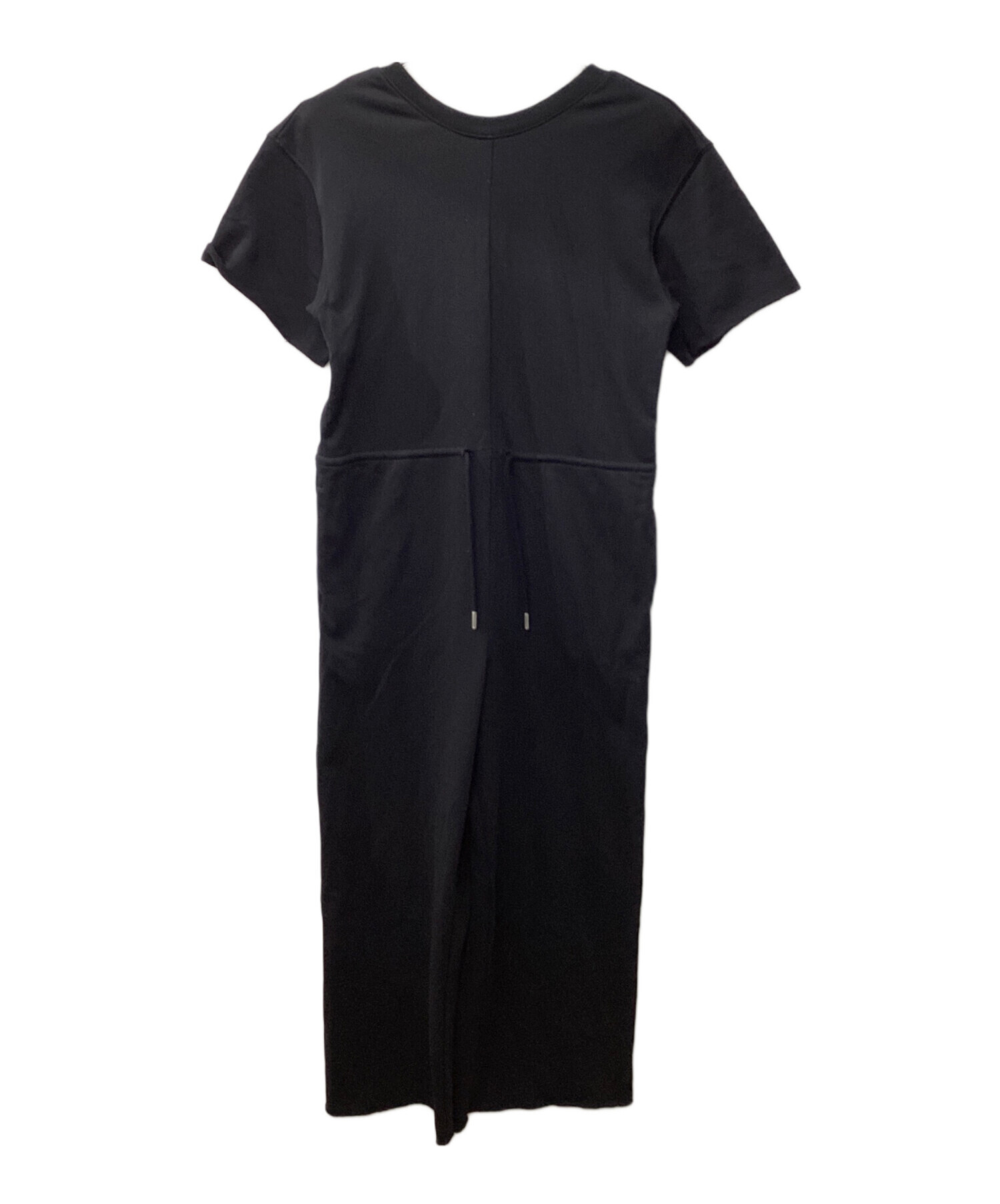 中古・古着通販】Ameri (アメリ) BACK OPEN SWEAT ROMPERS ブラック
