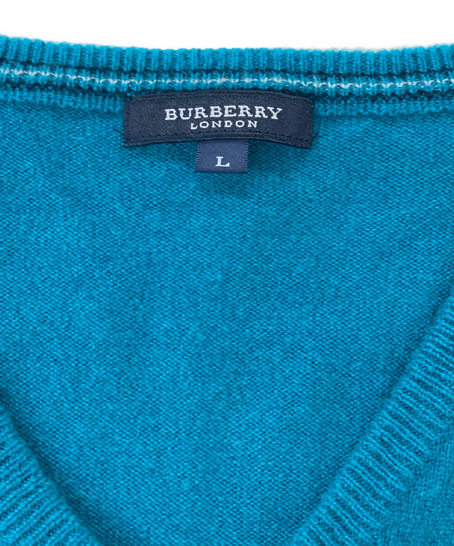 中古・古着通販】BURBERRY (バーバリー) カシミヤニット グリーン