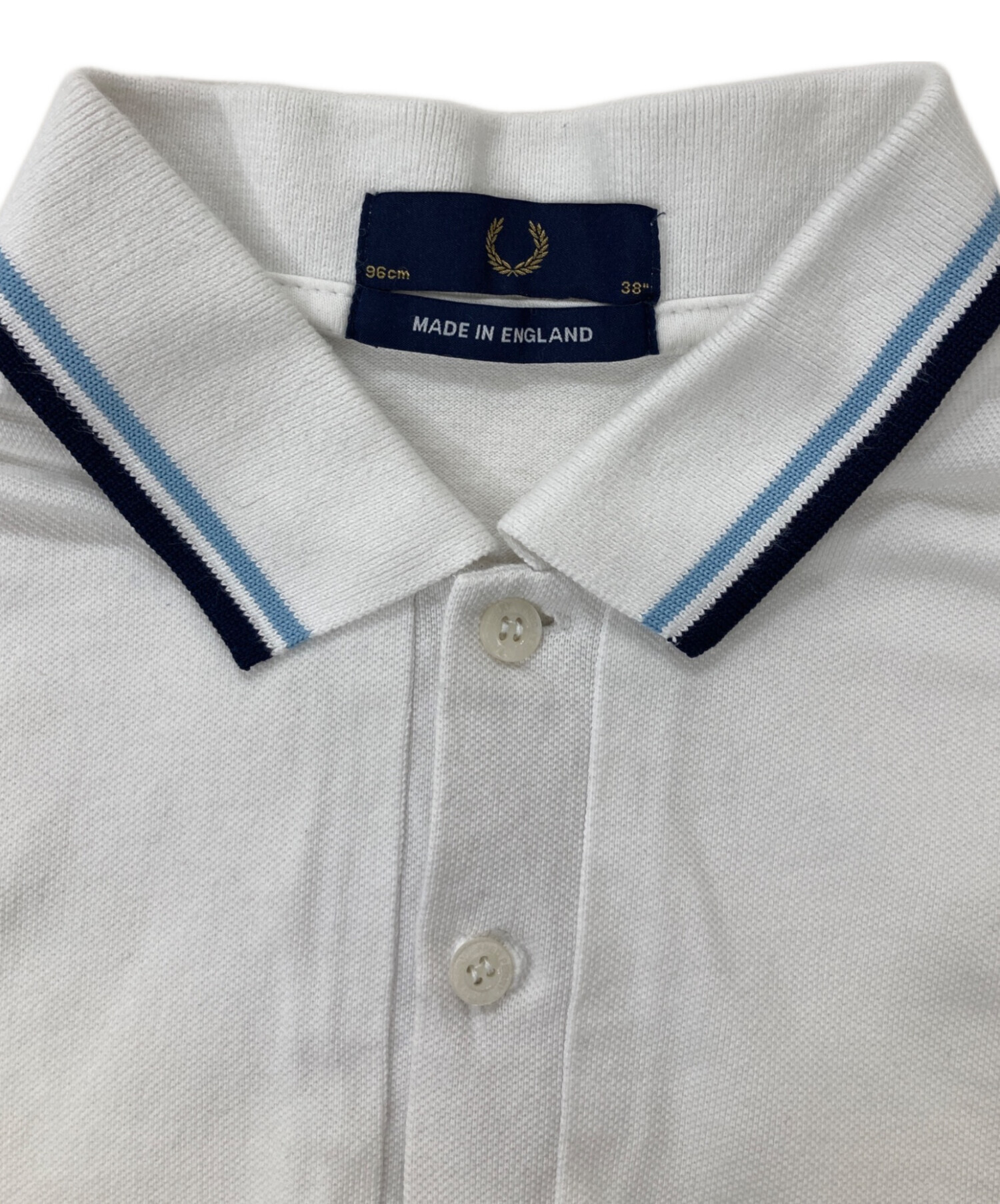 中古・古着通販】FRED PERRY (フレッドペリー) ポロシャツ ホワイト