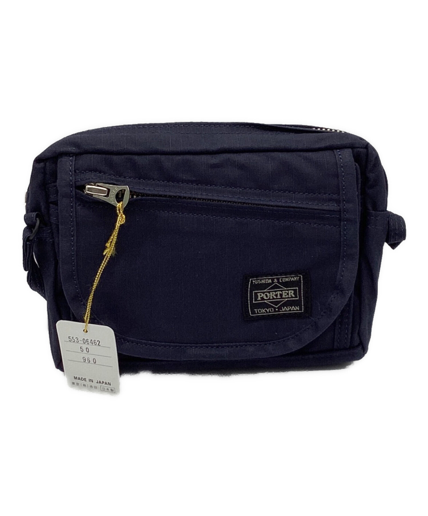 中古・古着通販】PORTER (ポーター) ミニショルダーバッグ ネイビー