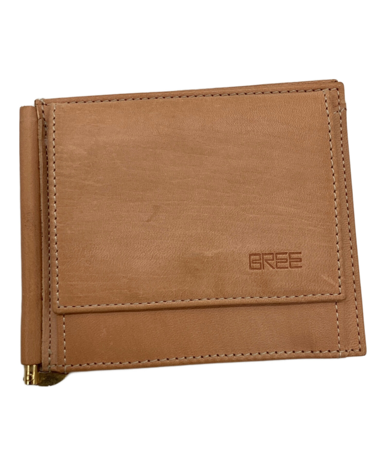 中古・古着通販】BREE (ブリー) コイン対応札入れ ベージュ｜ブランド