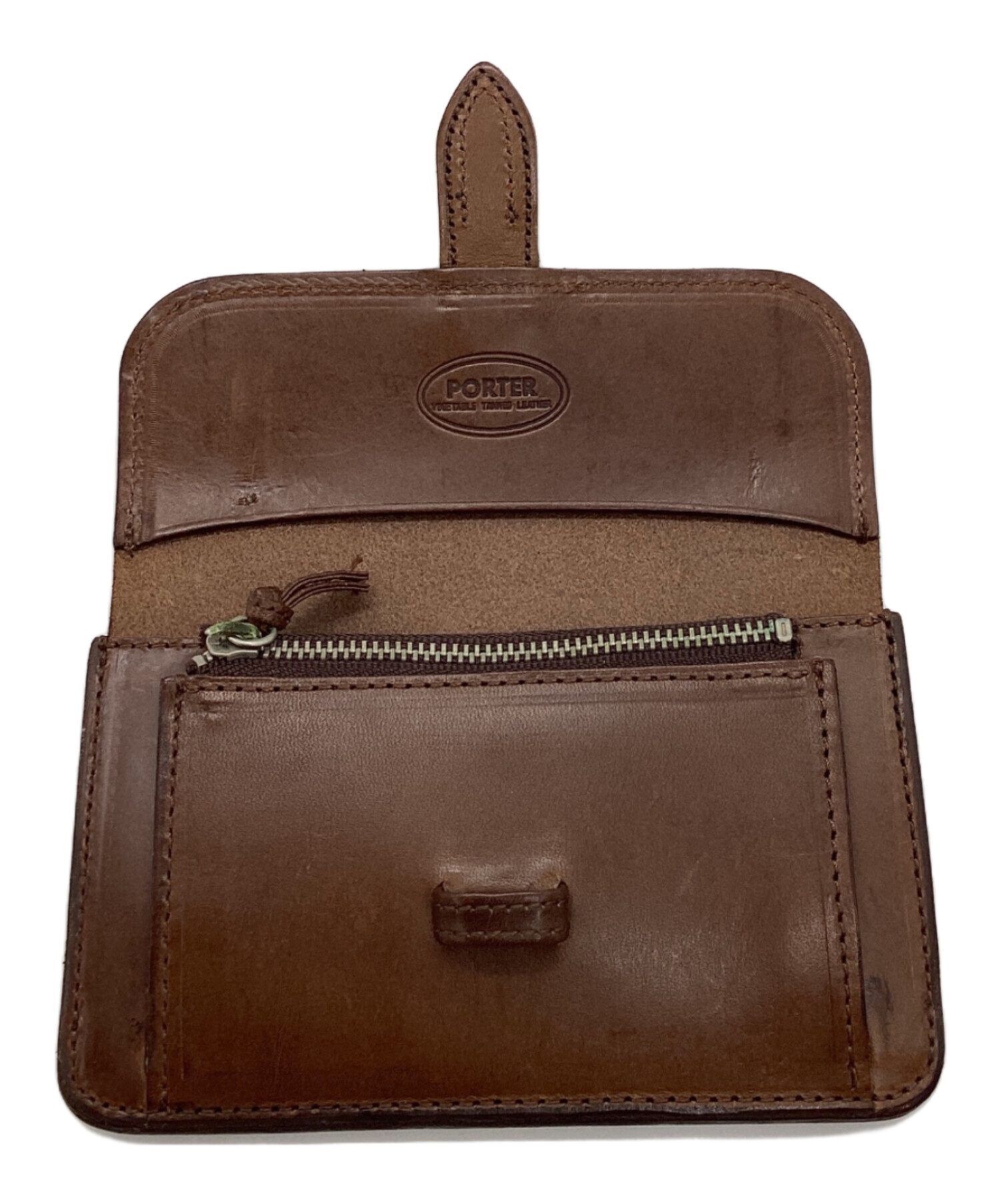 中古・古着通販】PORTER (ポーター) 財布 ブラウン｜ブランド・古着