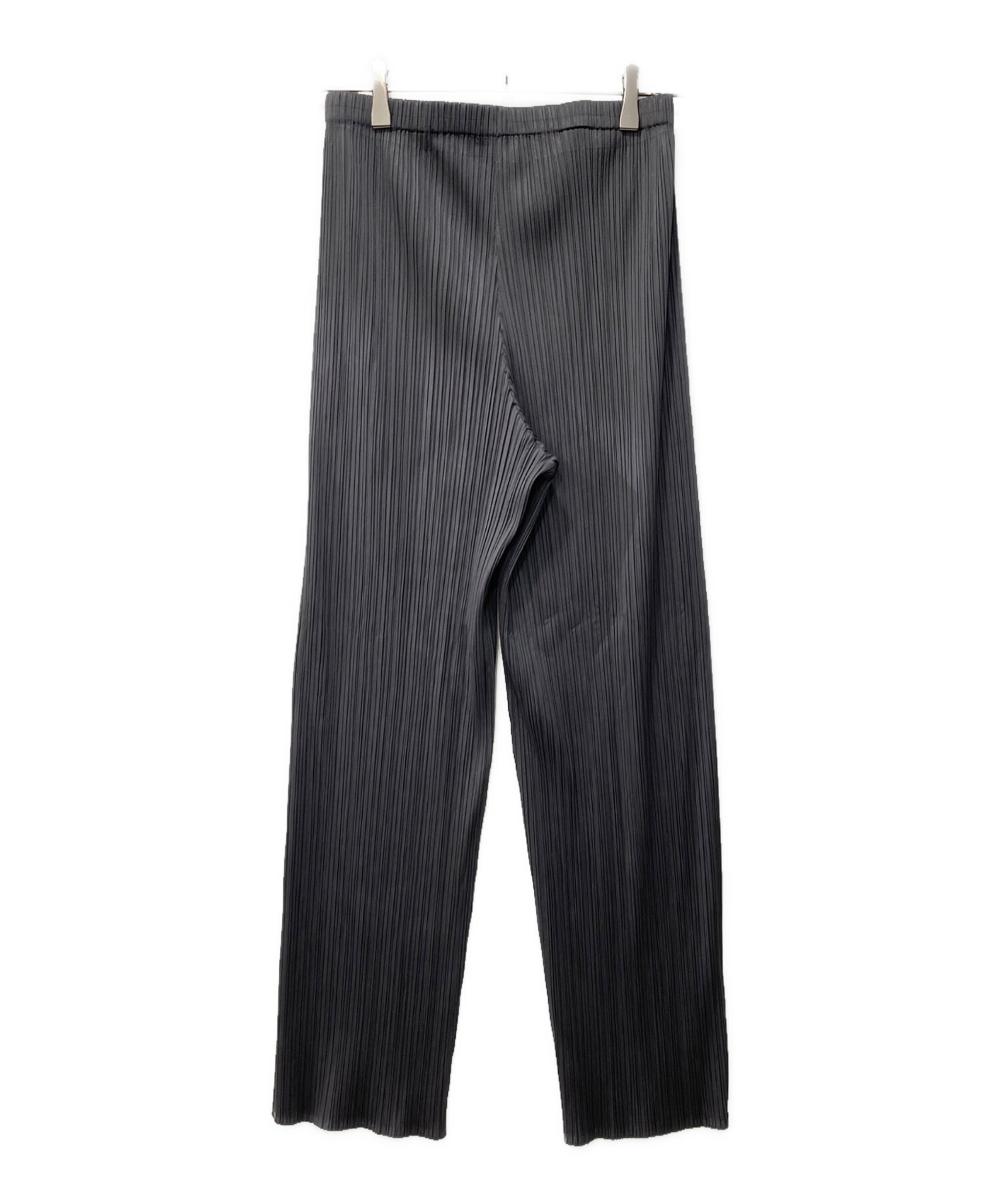 PLEATS PLEASE グレー プリーツパンツ 中古・古着通販】PLEATS PLEASE (プリーツプリーズ) プリーツパンツ
