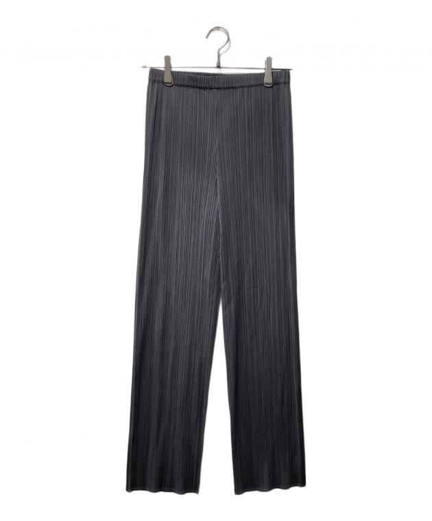 PLEATS PLEASE プリーツパンツ ダークグレー 中古・古着通販】PLEATS PLEASE (プリーツプリーズ) プリーツパンツ