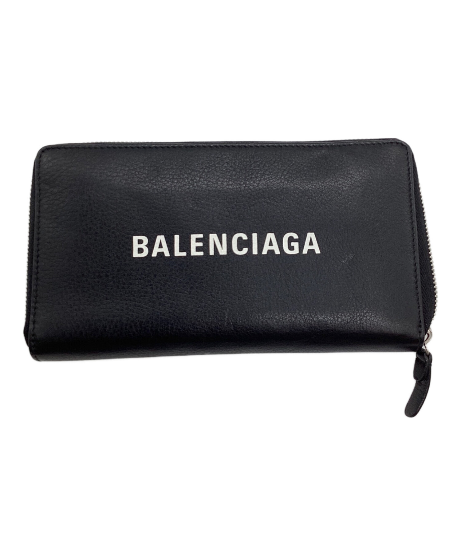 【未使用】バレンシアガ 長財布 エブリデイ ラウンドファスナー ブラック 黒 中古・古着通販】BALENCIAGA (バレンシアガ) エブリデイラウンド