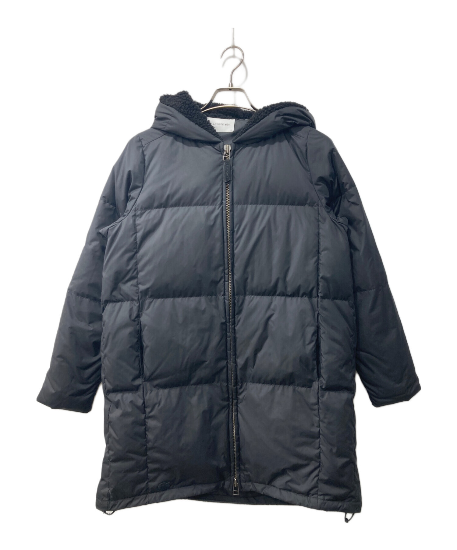 中古・古着通販】LACOSTE (ラコステ) ダウンコート ブラック サイズ:38 