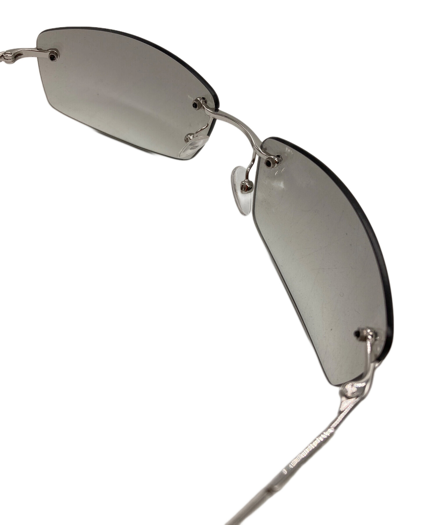 中古・古着通販】GUCCI (グッチ) ラインストーンリムレスサングラス