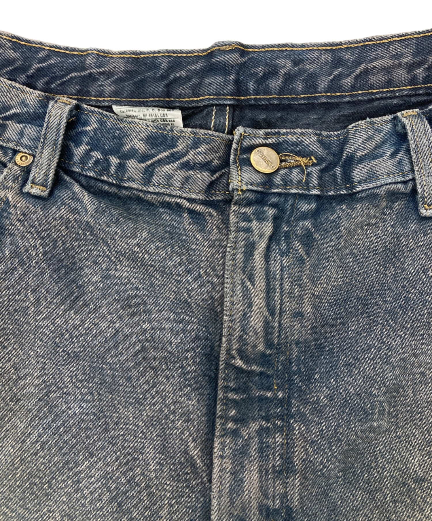 中古・古着通販】CarHartt (カーハート) デニムパンツ ネイビー サイズ 