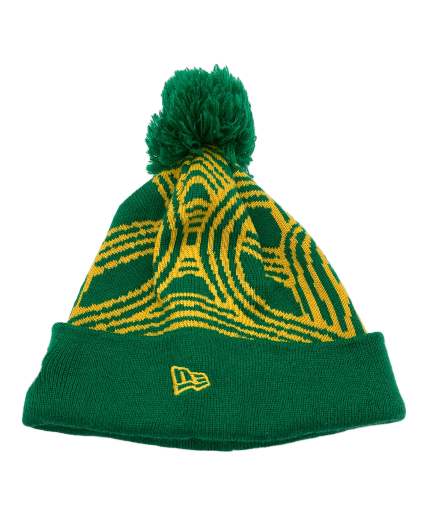 中古ボンボンニット帽 中古・古着通販】New Era (ニューエラ) ボンボンニット帽 グリーン