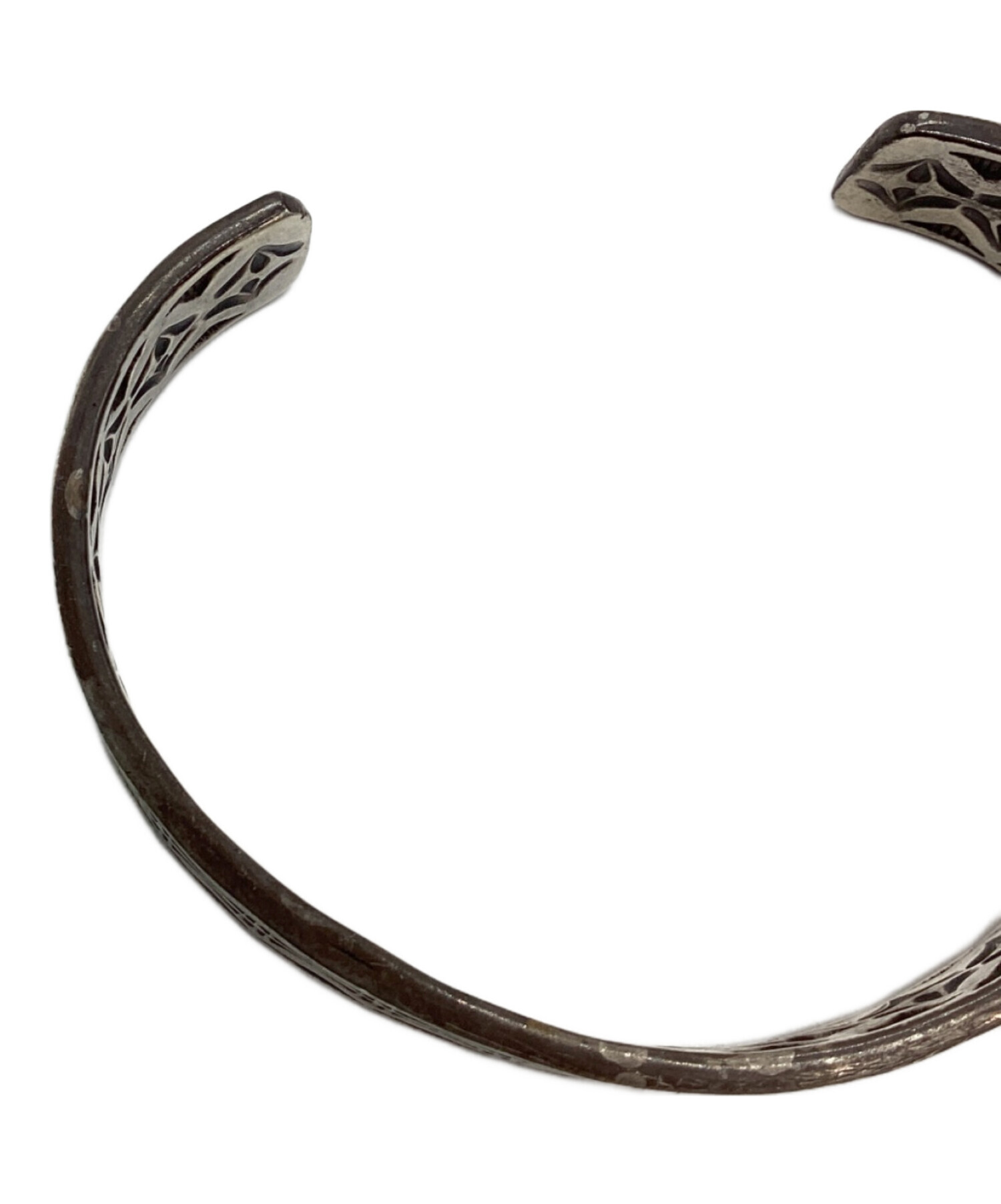 Sterling H シルバーバングル ナバホ　ホピ　ボーイズマーケット 中古・古着通販】NAVAJO (ナバホ) ナバホ族/STERLINGバングル/HRM