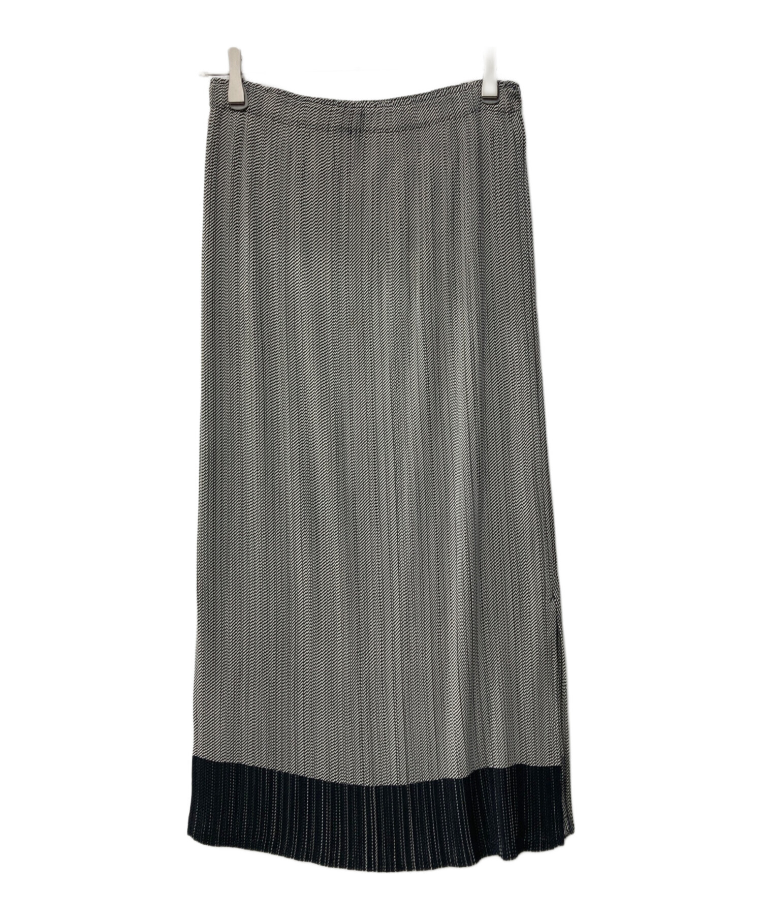 ISSEY MIYAKE FETE プリーツ 総柄 ロングスカート インナー付 中古・古着通販】ISSEY MIYAKE FETE (イッセイミヤケフェット