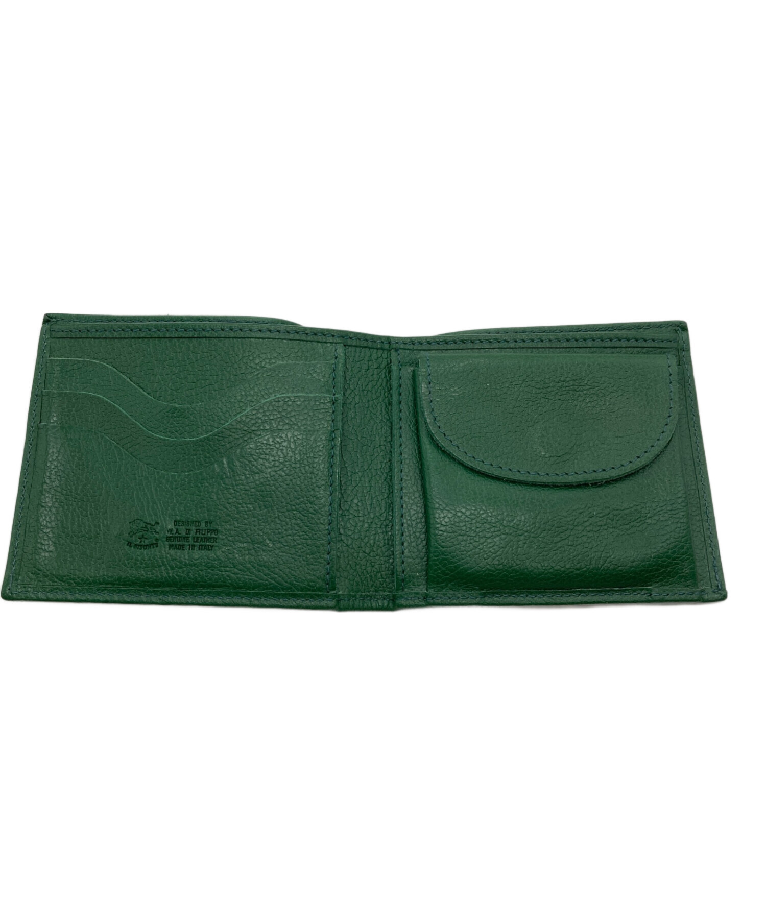 中古・古着通販】IL BISONTE (イル ビゾンテ) 2つ折り財布 グリーン