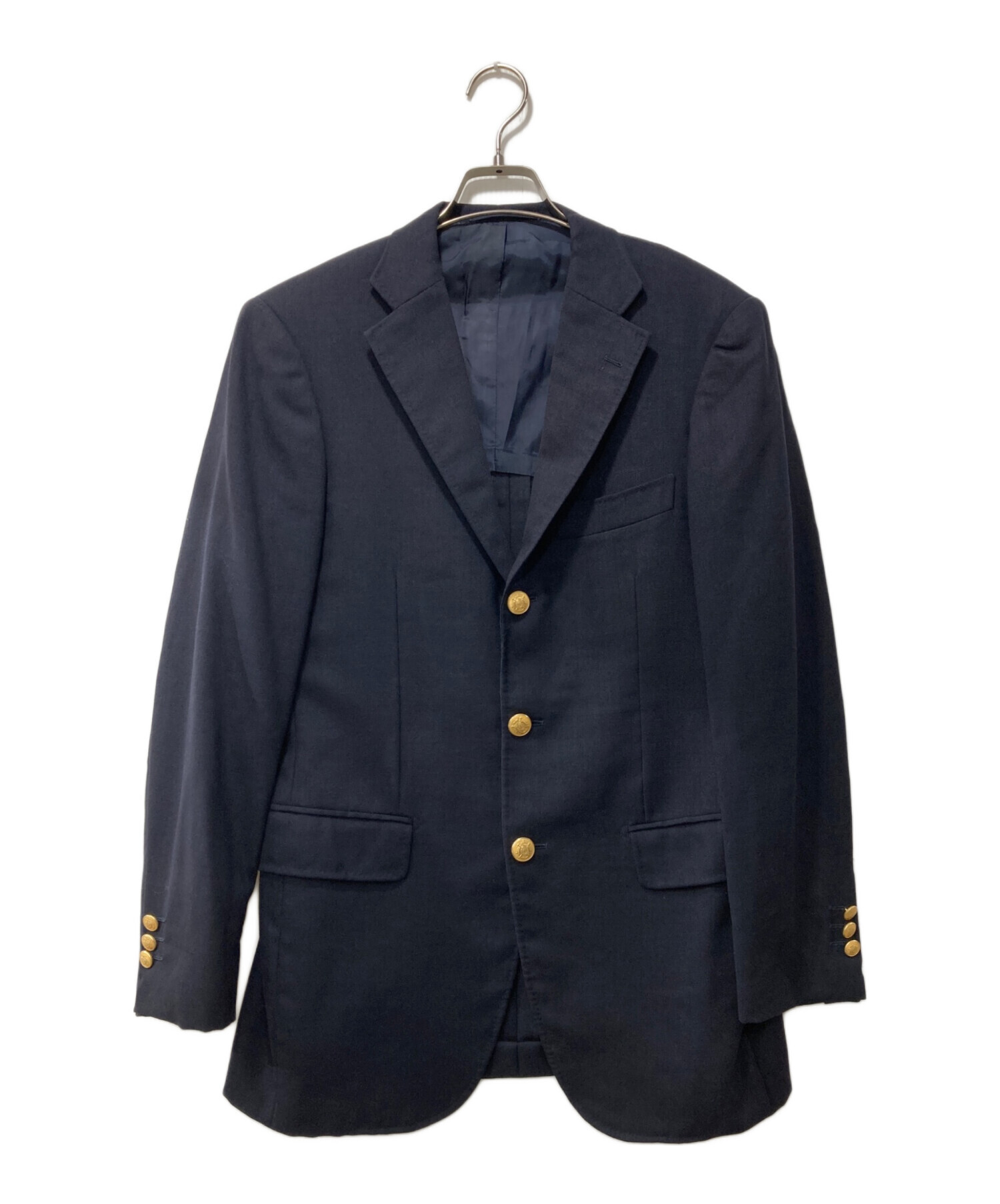 美品 RING JACKET 三者混 テーラードジャケット ダークネイビー S 中古・古着通販】RING JACKET (リングジャケット) 3B金釦ブレザー