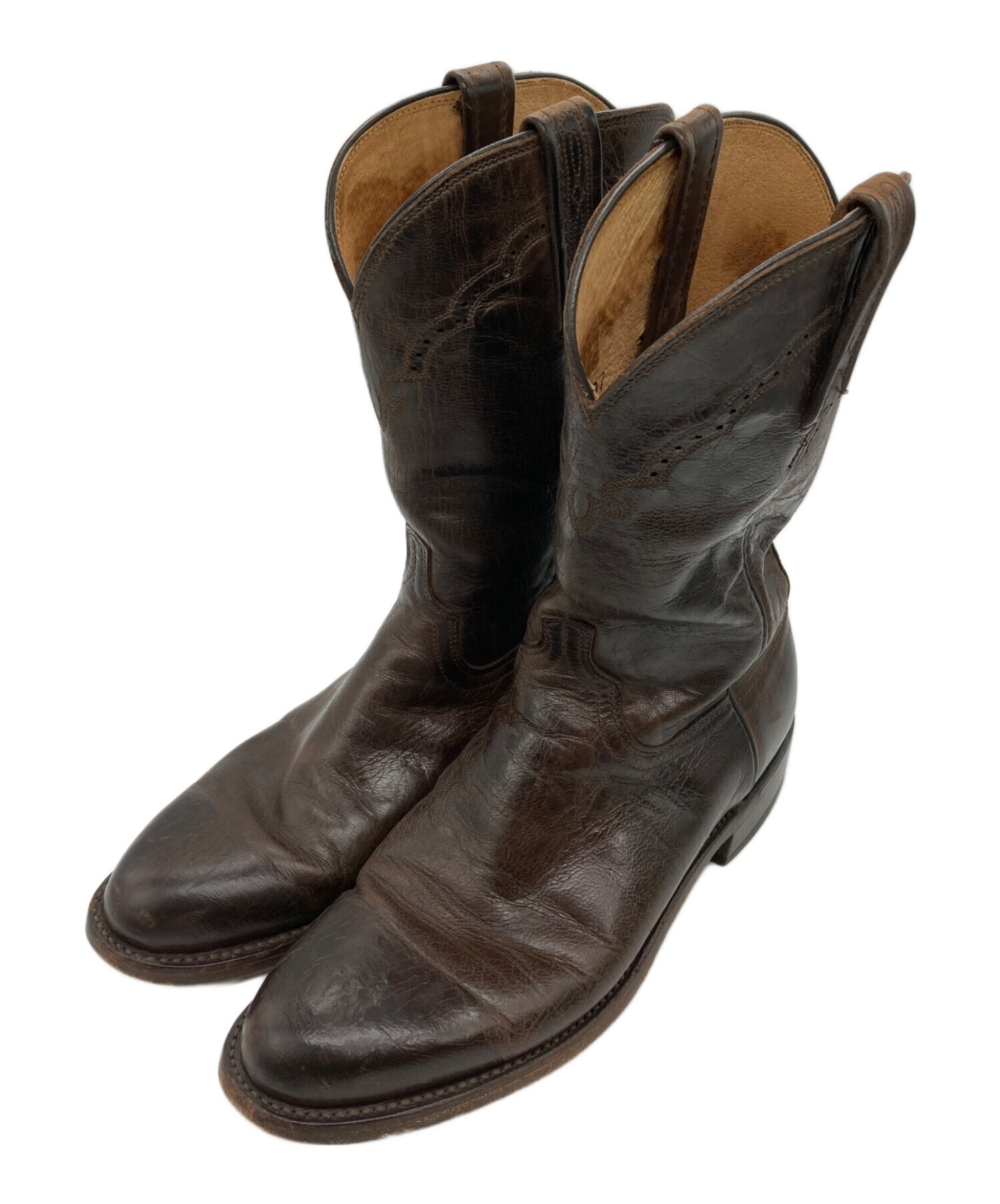 中古・古着通販】LUCCHESE (ルケーシー) ウェスタンブーツ ブラウン