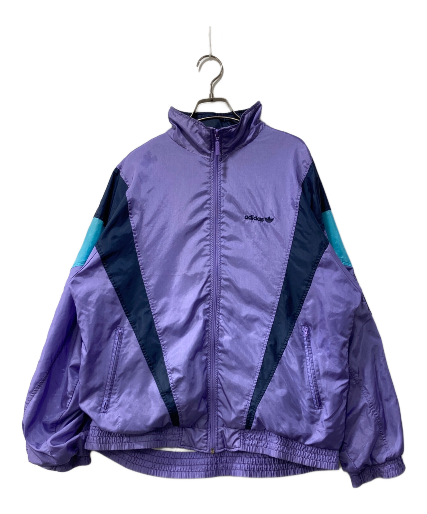 【90s 古着】アディダス 希少 刺繍 ナイロンジャケット パープル L 中古・古着通販】adidas (アディダス) 80s－90s/ナイロンジャケット