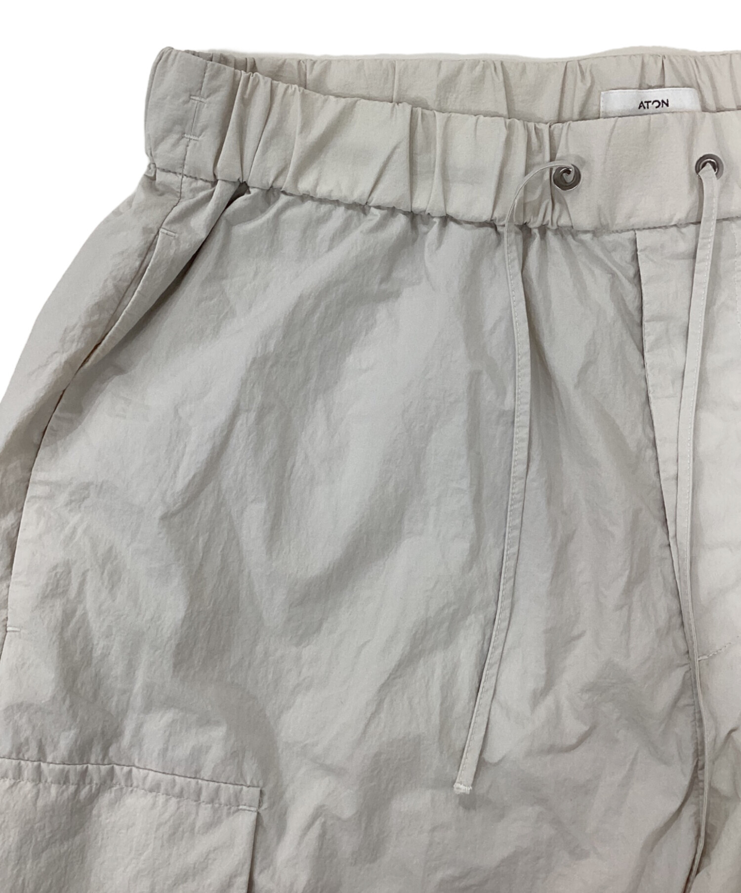 中古・古着通販】ATON (エイトン) ハーフパンツ アイボリー サイズ:06