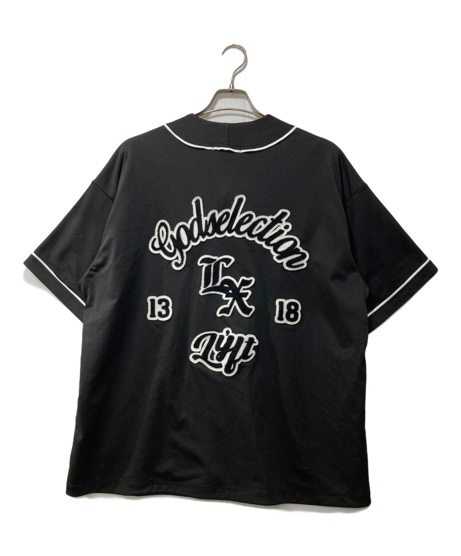 【新品未開封】LYFT GODxxx コラボ　リフト　ベースボールシャツ　黒L 中古・古着通販】GOD SELECTION XXX (ゴッド セレクション トリプル