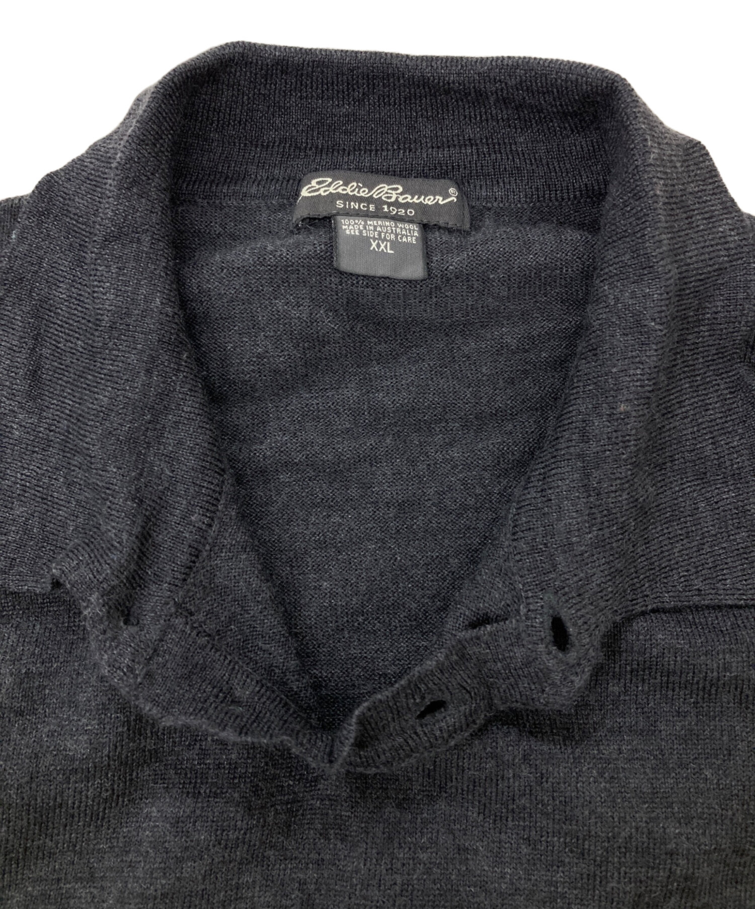 中古・古着通販】Eddie Bauer (エディーバウアー) ニットポロシャツ