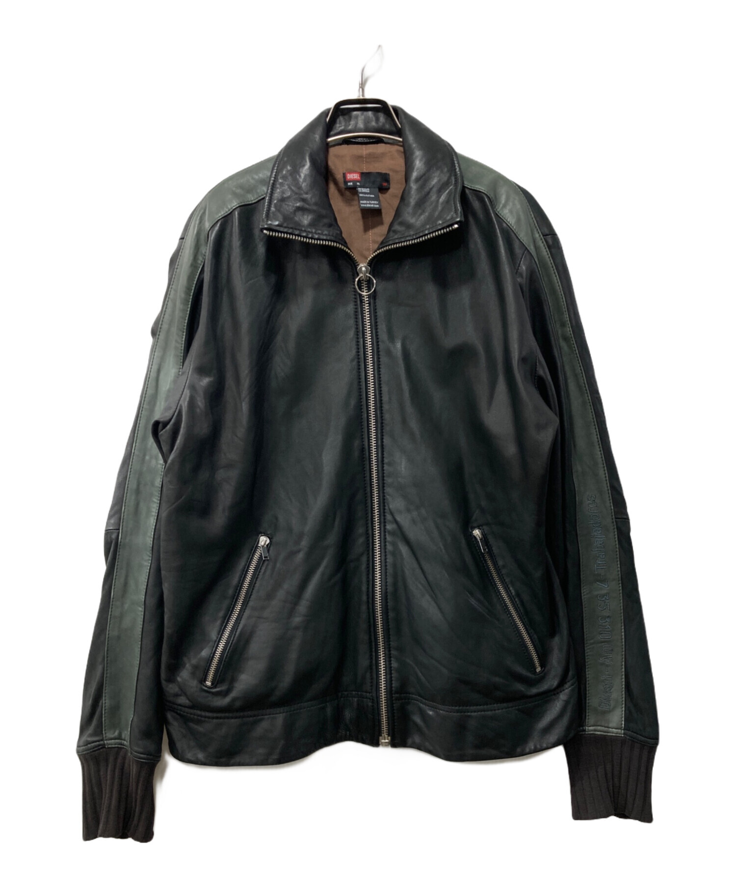 中古・古着通販】DIESEL (ディーゼル) 00s/レザージャケット ブラック