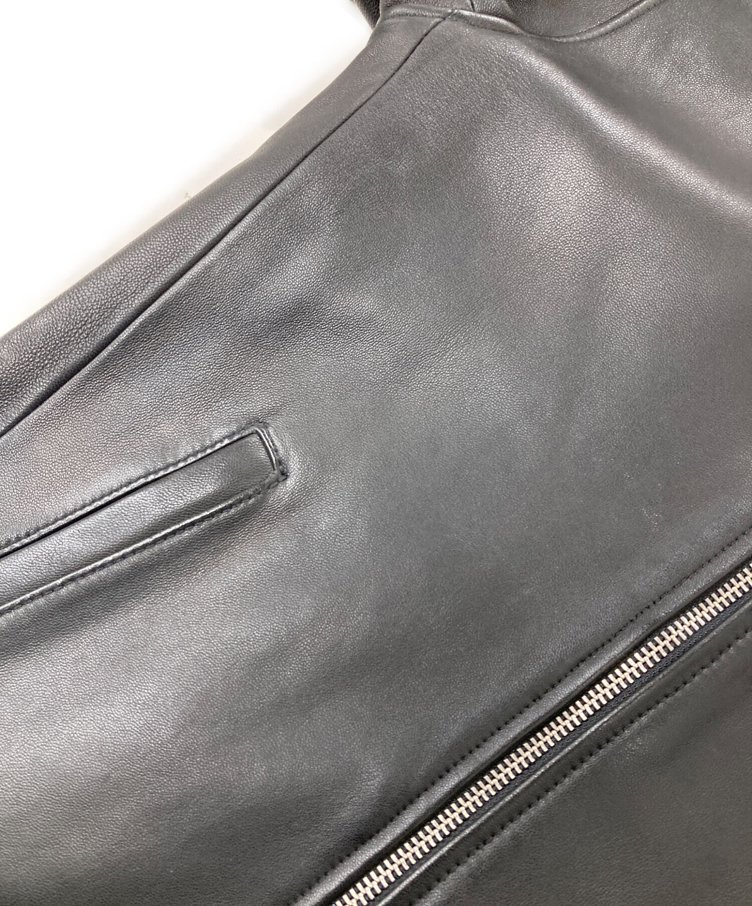 中古・古着通販】HARE (ハレ) シングルライダースジャケット/レザー