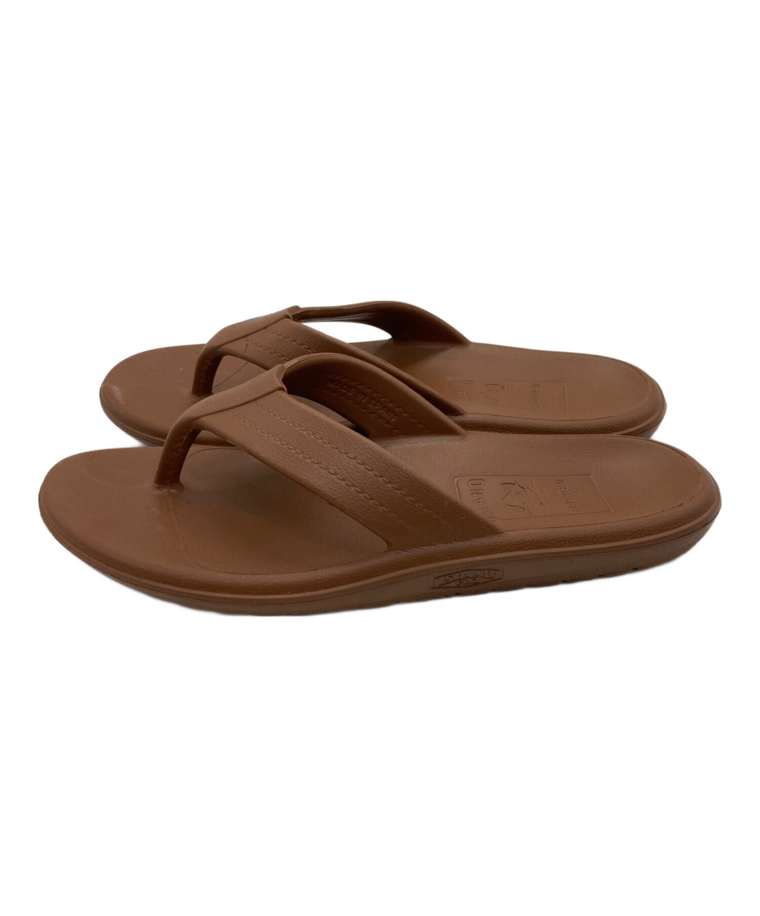  SLIPPER トングサンダル ブラウン　アイランドスリッパ 中古・古着通販】ISLAND SLIPPER (アイランドスリッパ) トングサンダル