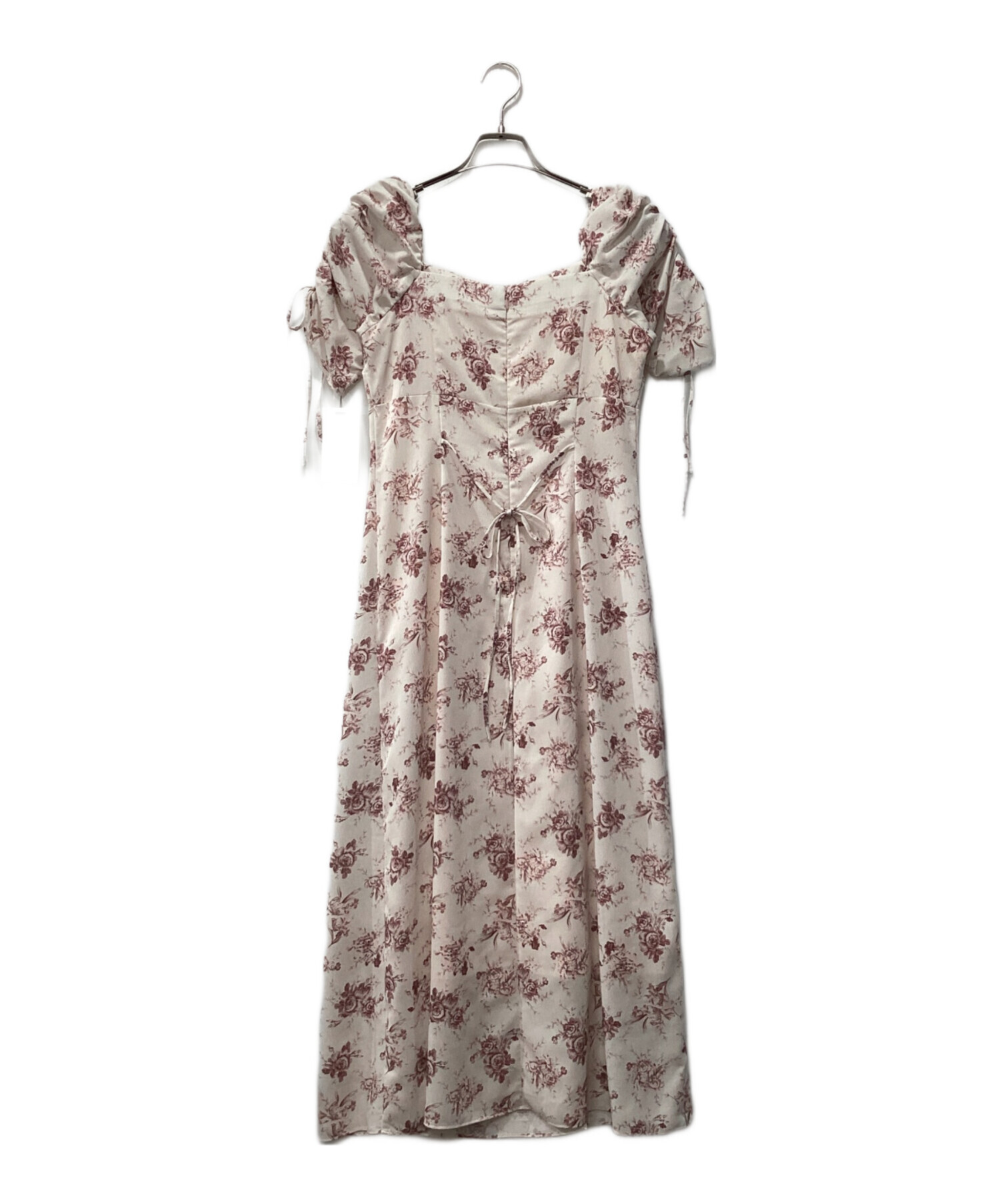 中古・古着通販】Snidel (スナイデル) ROSEプリントワンピース ピンク 