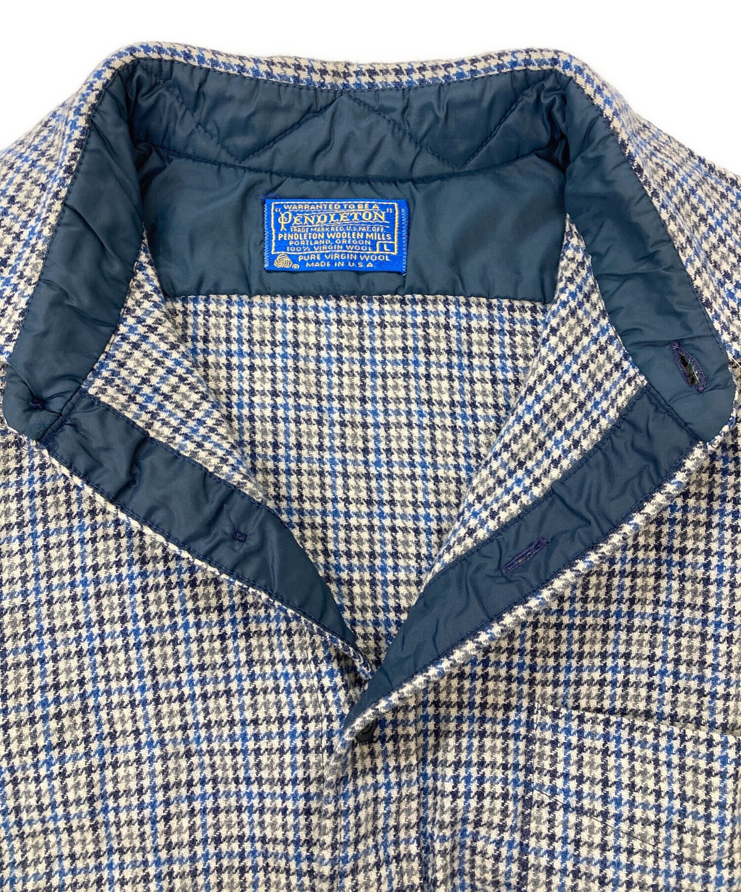 中古・古着通販】PENDLETON (ペンドルトン) チェックウールシャツ/70s