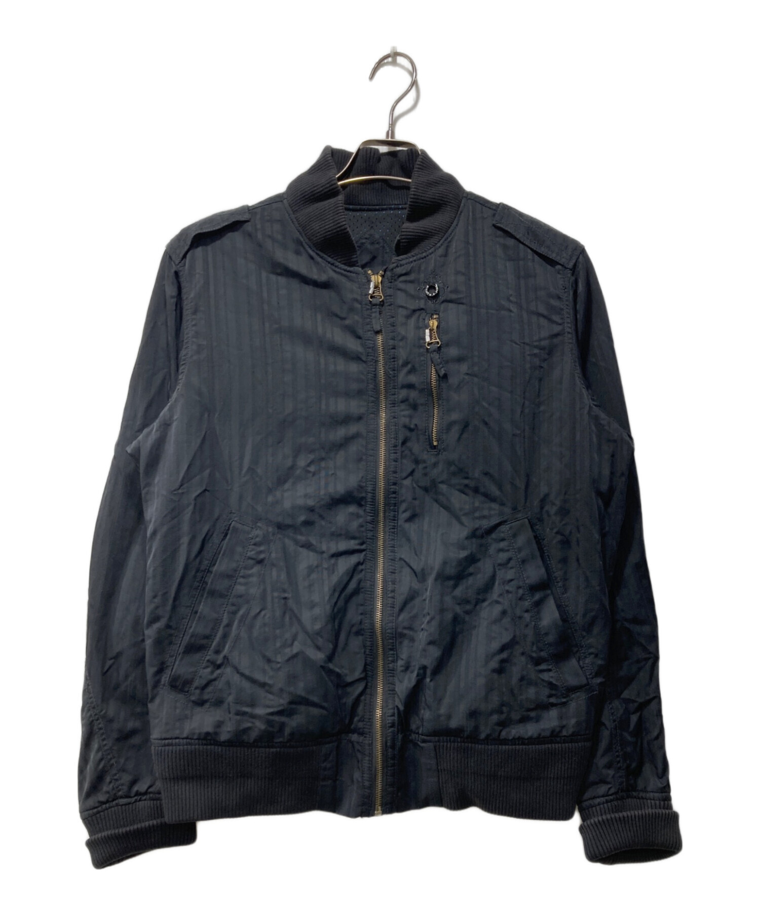 DIESEL ディーゼル　黒　Y2K ミリタリージャケット　ジップアップ 中古・古着通販】DIESEL (ディーゼル) ジップジャケット ブラック