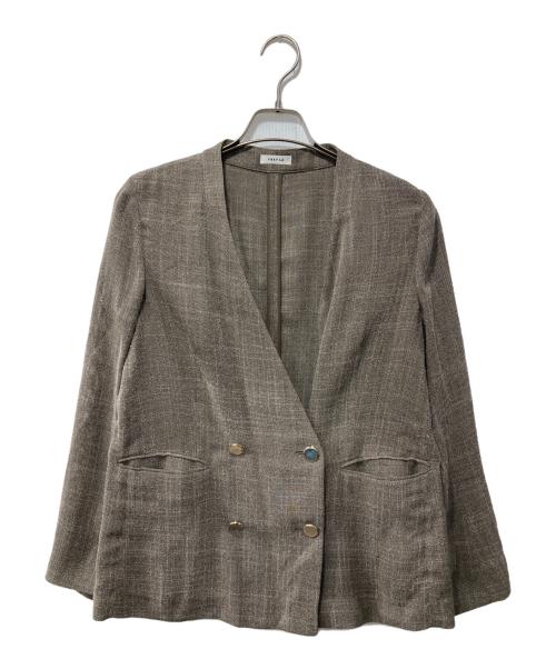 中古・古着通販】FRAY ID (フレイ アイディー) ノーカラーセミシアー