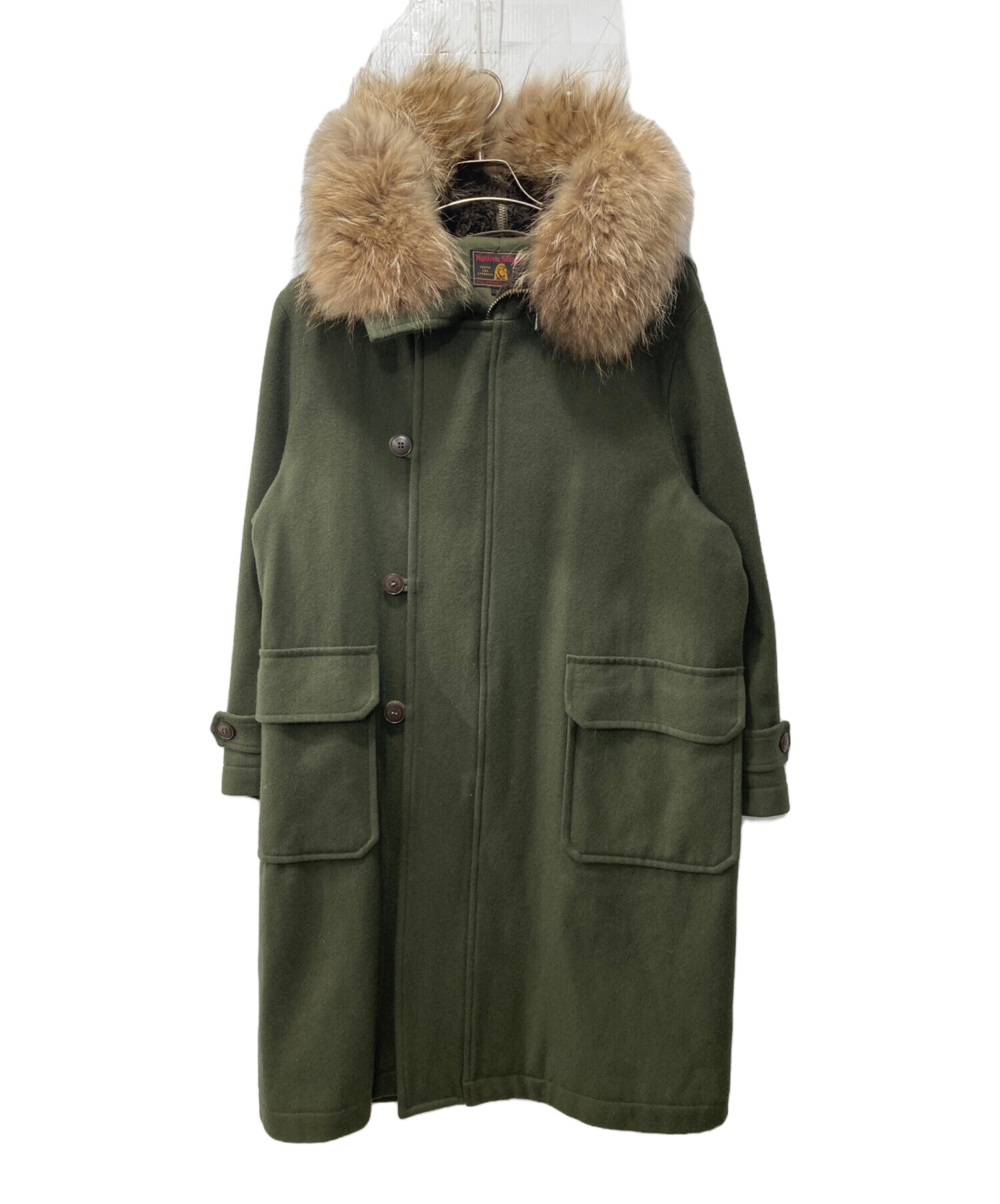 y2k❤️ HYSTERIC GLAMOUR ファー襟 モッズコート 中古・古着通販】Hysteric Glamour (ヒステリックグラマー) フーデッド