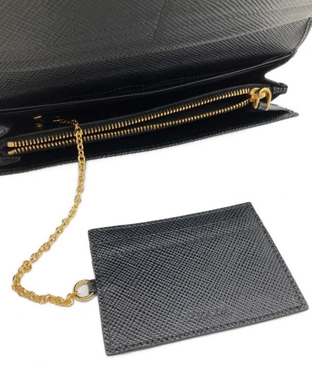 中古・古着通販】PRADA (プラダ) 長財布 ブラック｜ブランド・古着通販