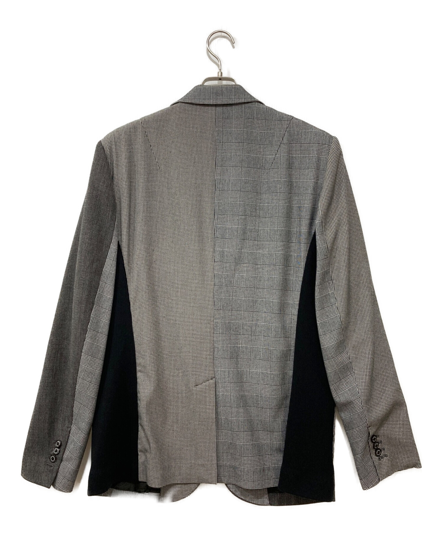 大人気，新作 1piu1uguale3 CRAZY RIB JACKET ＋ SLACKS グレンチェック × チドリ クレイジージャケットスラックスセットアップ 2023AWモデル定価21万円