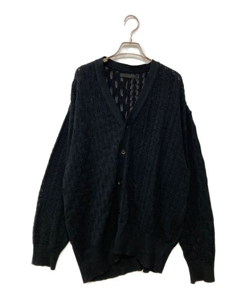 中古・古着通販】JUHA (ユハ) BOTANICAL SWICHING CARDIGAN ブラック 