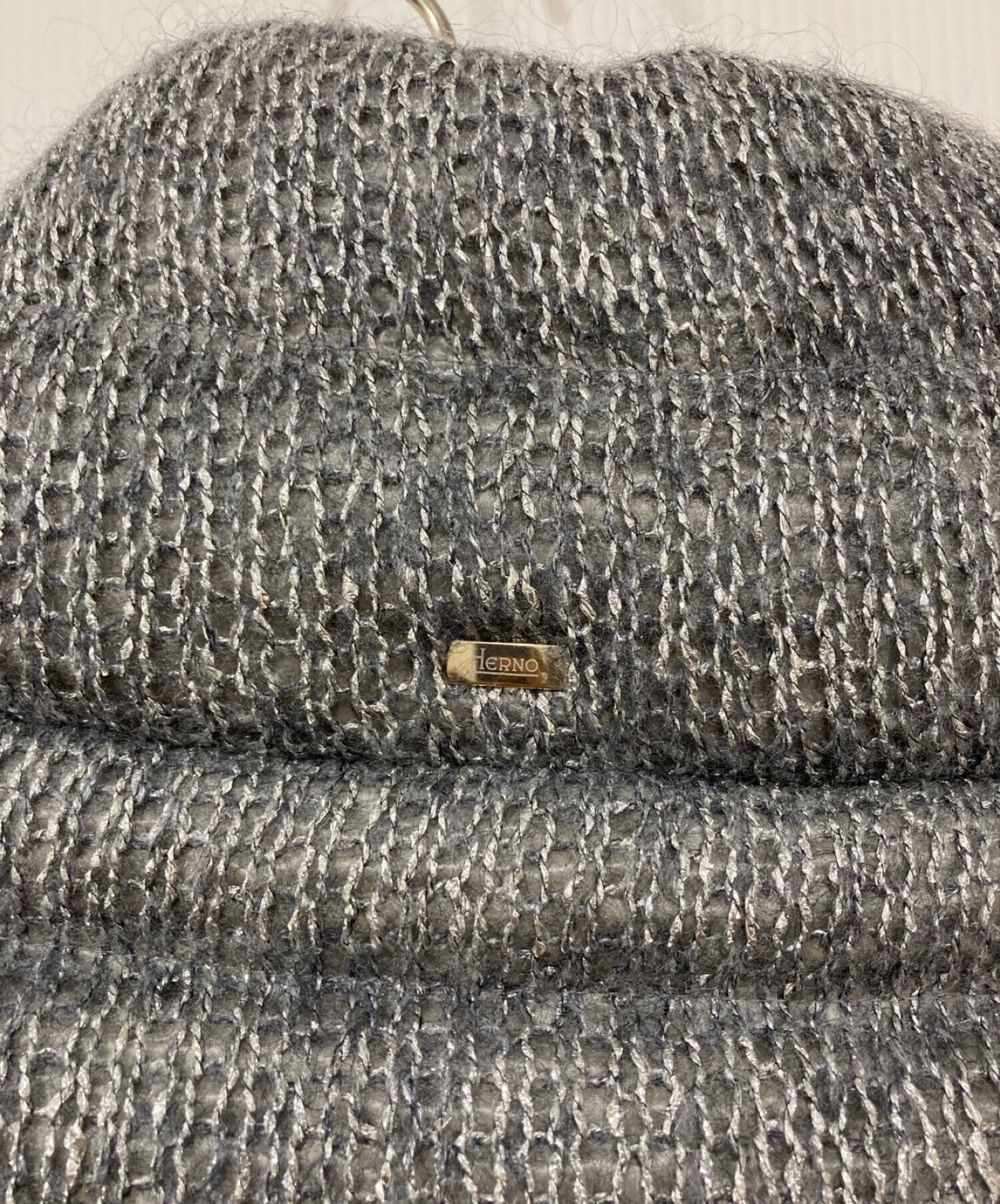 中古・古着通販】HERNO (ヘルノ) ツイードダウンジャケット グレー