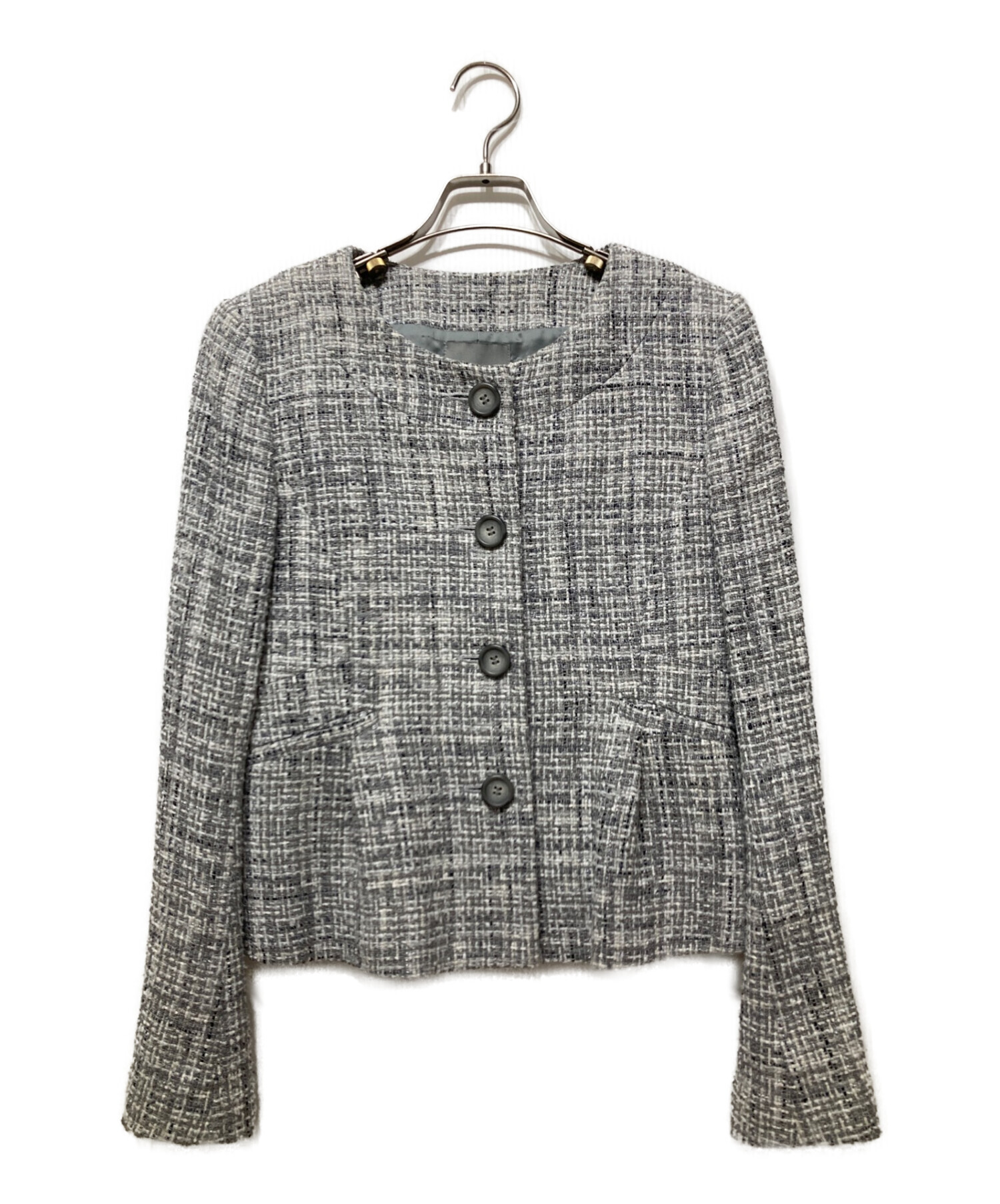 週末値下★theory luxe セオリーリュクス ツイード ジャケット 紺 セオリーリュクス ツイード ジャケット theory luxe 週末値下☆theory