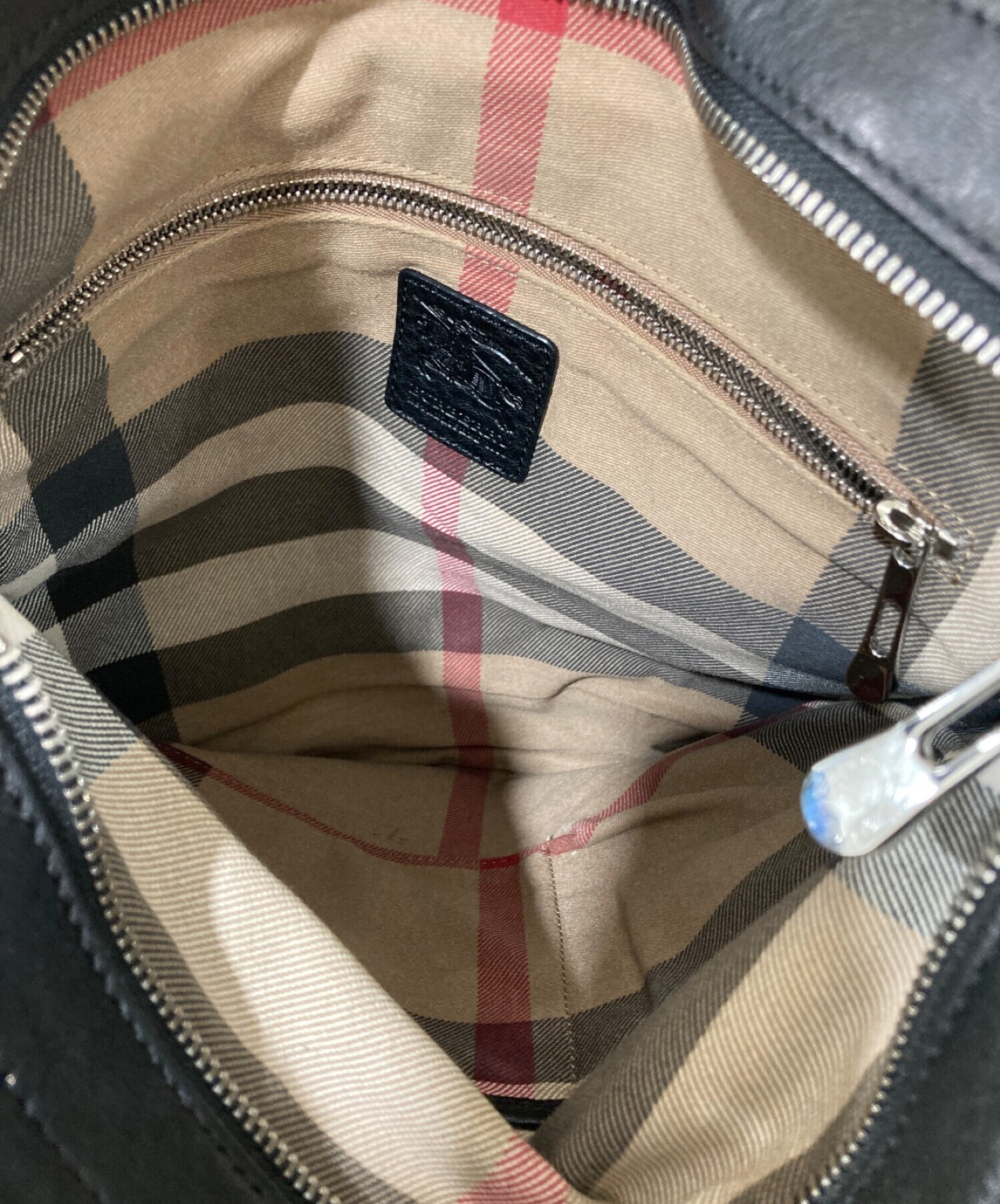 中古・古着通販】BURBERRY (バーバリー) エンブレム刺繍トートバッグ