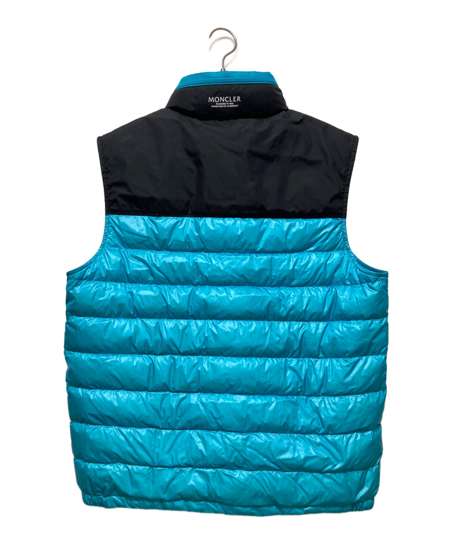 ブルー モンクレール Moncler ダウンベスト 美品 MONCLER モンクレール
