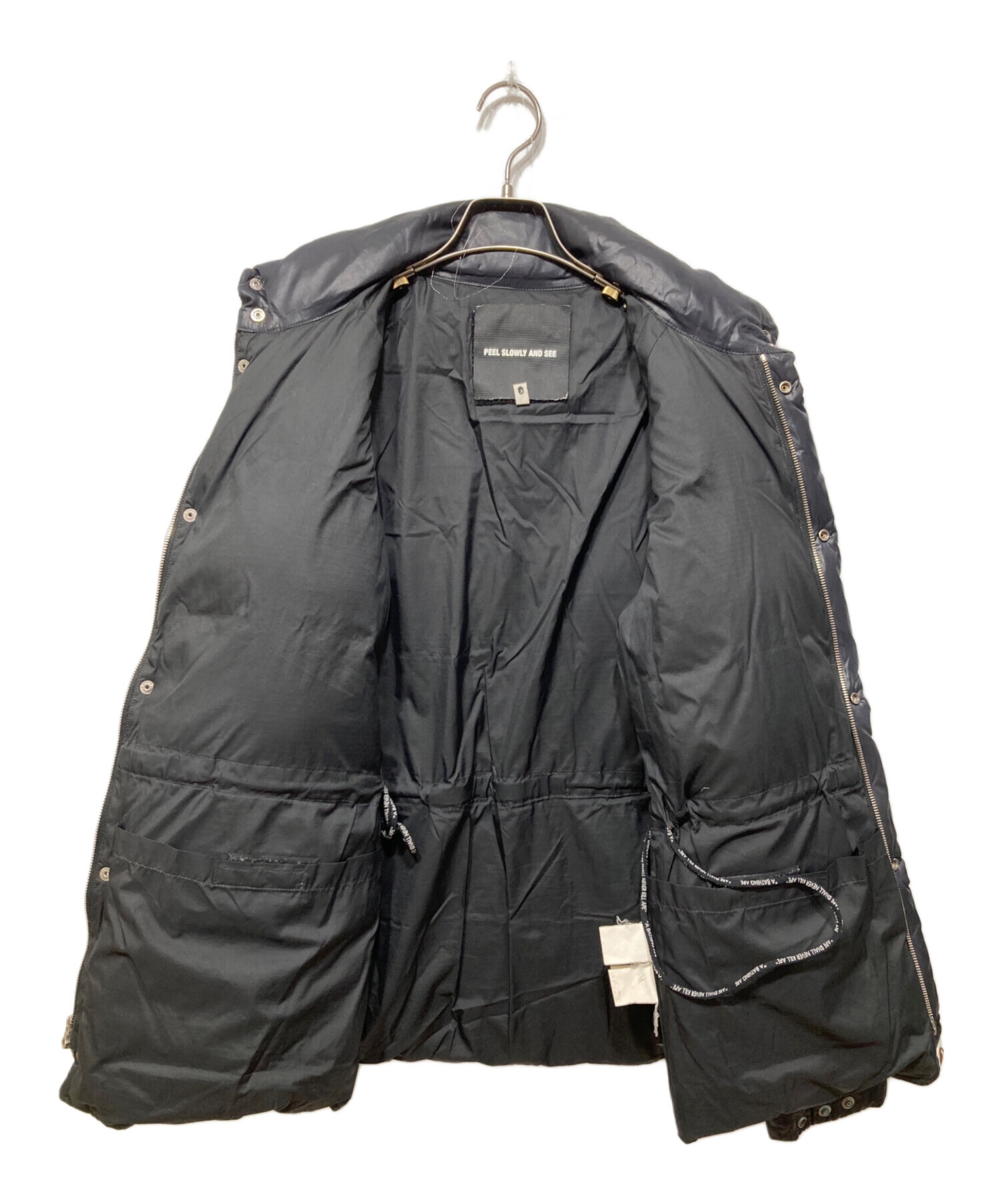 PEEL SLOWLY AND SEE エイプ　Ｍ　コート　ダウン　ジャケット A BATHING APE × PEEL SLOWLY AND SEE ダウンM