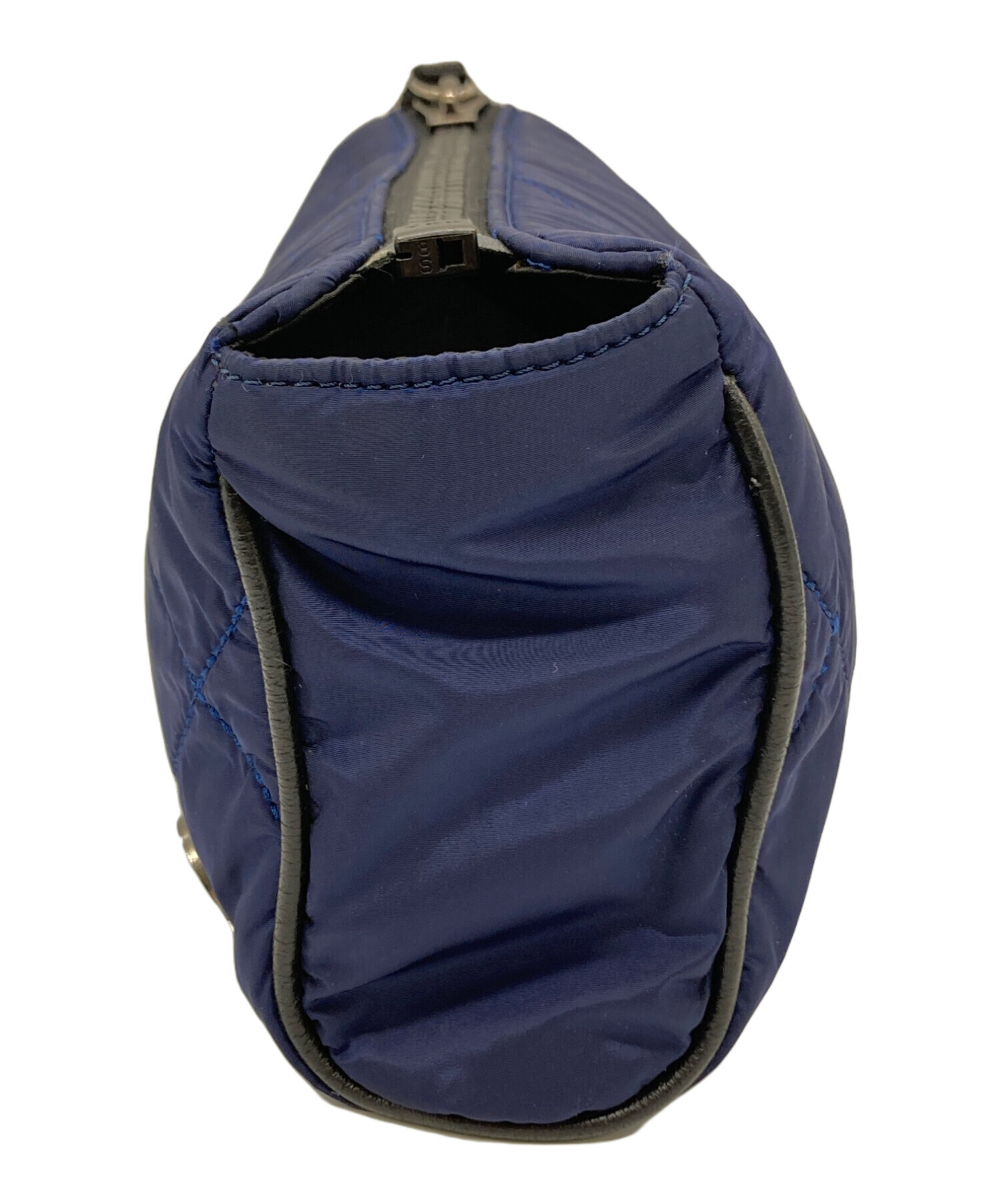 中古・古着通販】MONCLER (モンクレール) キルティングポーチ ネイビー