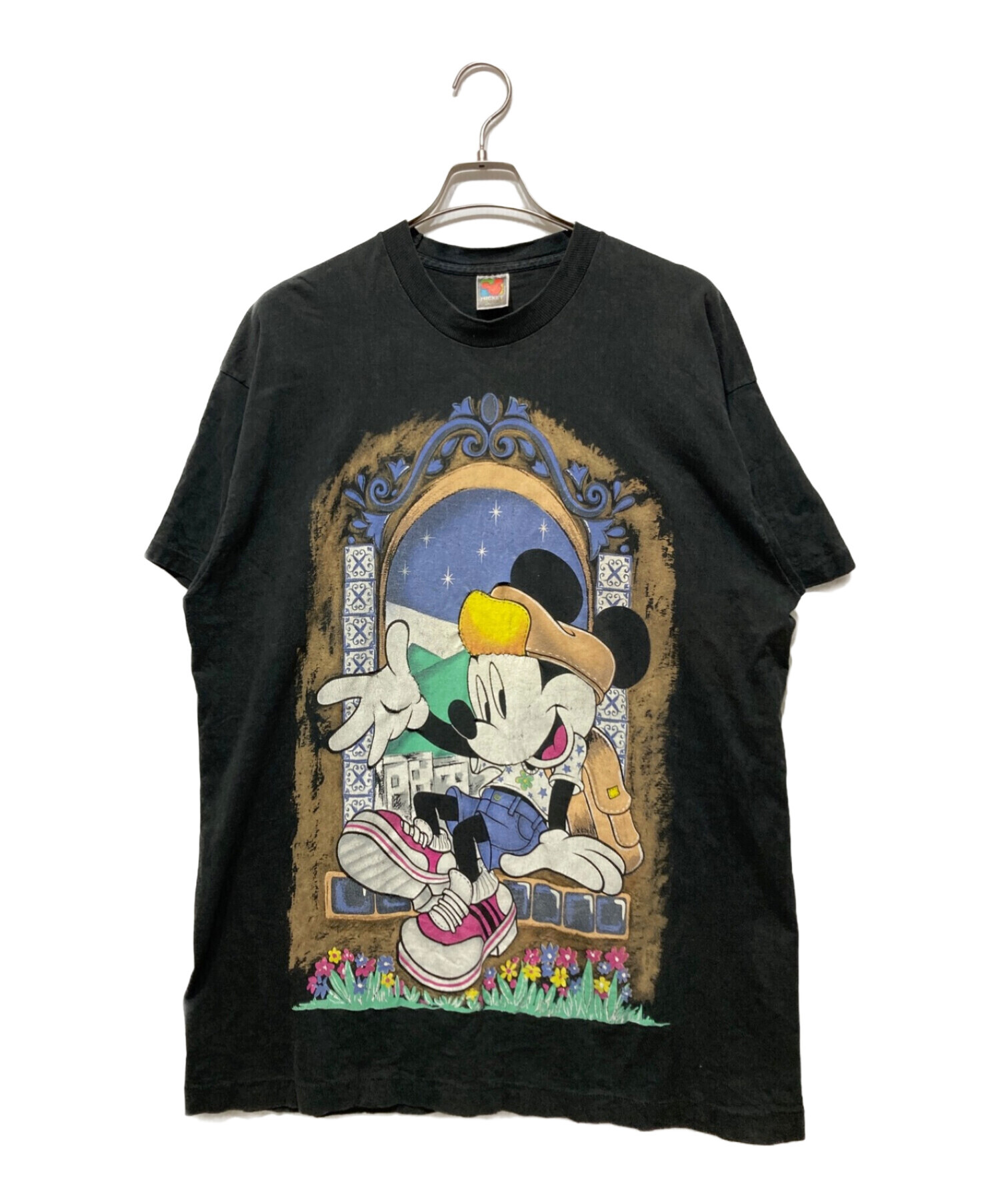 90s disney プリンセス tシャツ 古着 vintage ディズニー 中古・古着通販】DISNEY (ディズニー) 90's プリントTシャツ ブラック