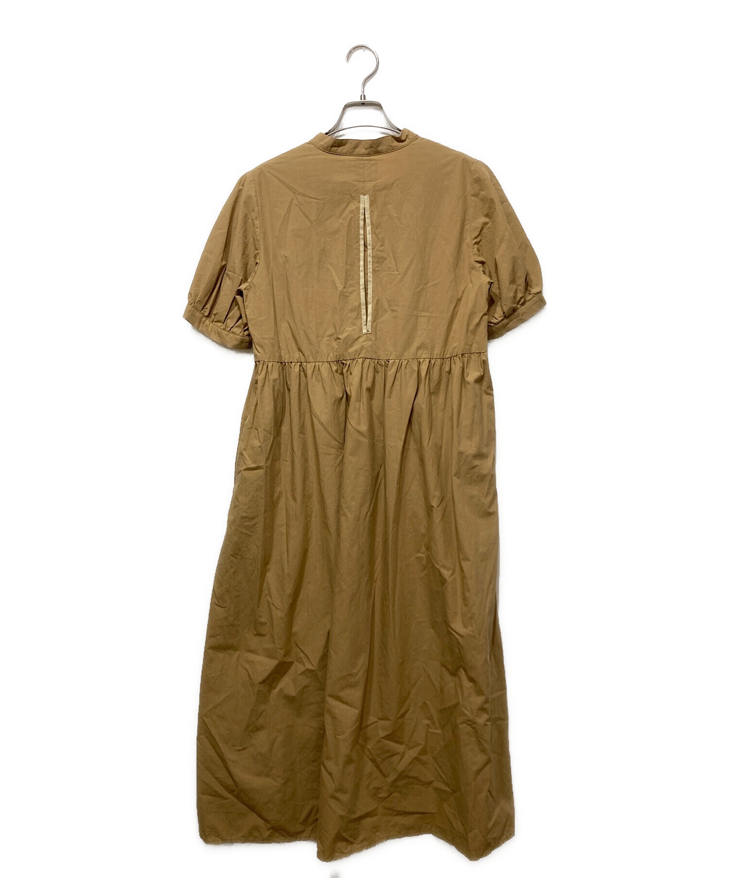 中古・古着通販】epa (エパ) 半袖ワンピース ブラウン サイズ 中古・古着通販】epa (エパ) 半袖ワンピース ブラウン サイズ