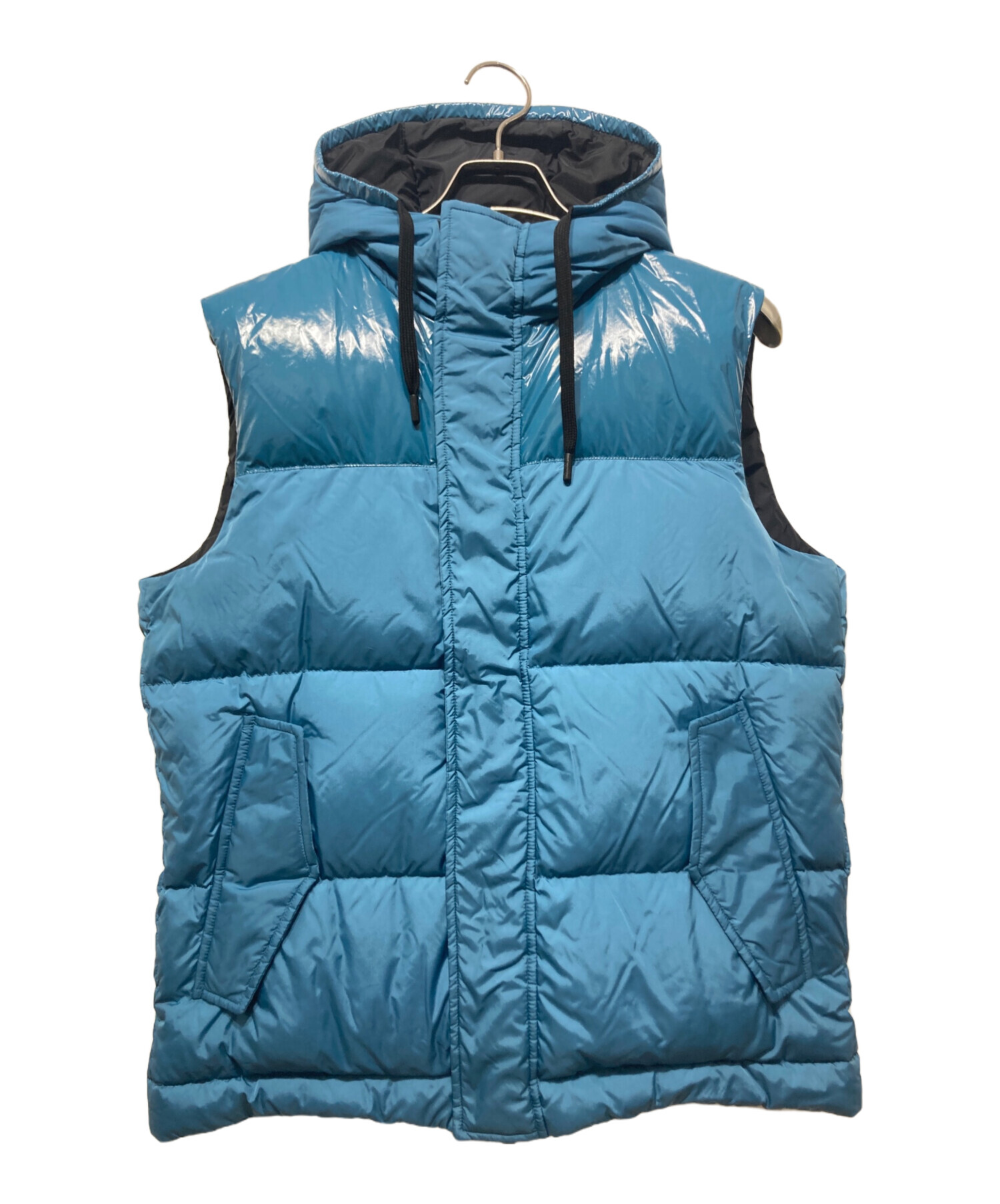 中古・古着通販】HERNO (ヘルノ) ダウンベスト ブルー サイズ:46