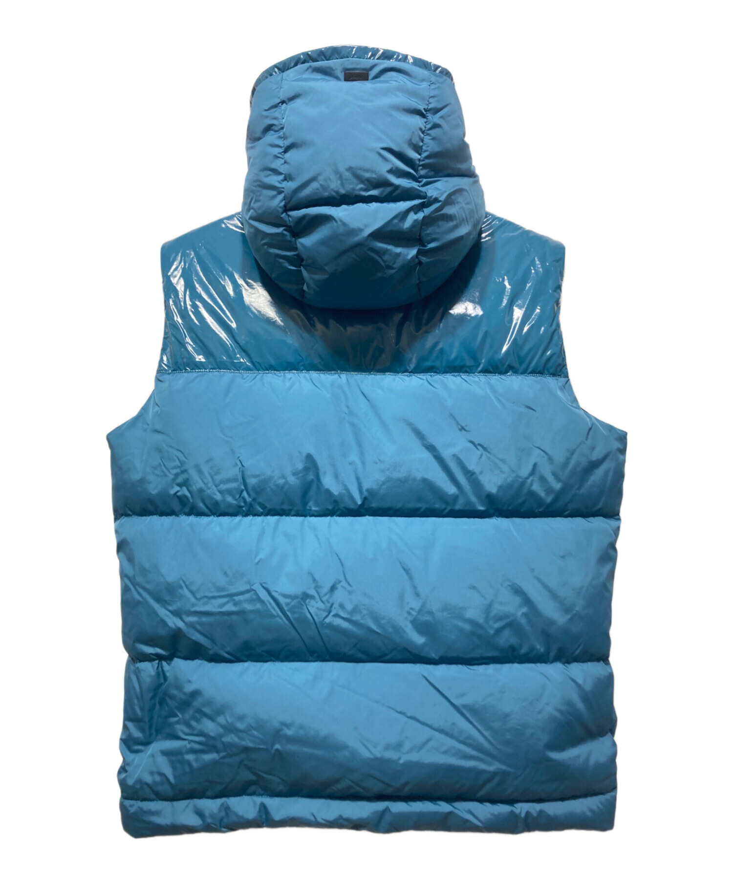 ヘルノ　HERNO フード　ダウンベスト　46 ロイヤルブルー　美品 ヘルノ HERNO フード ダウンベスト 46 ロイヤルブルー 美品 HERNO